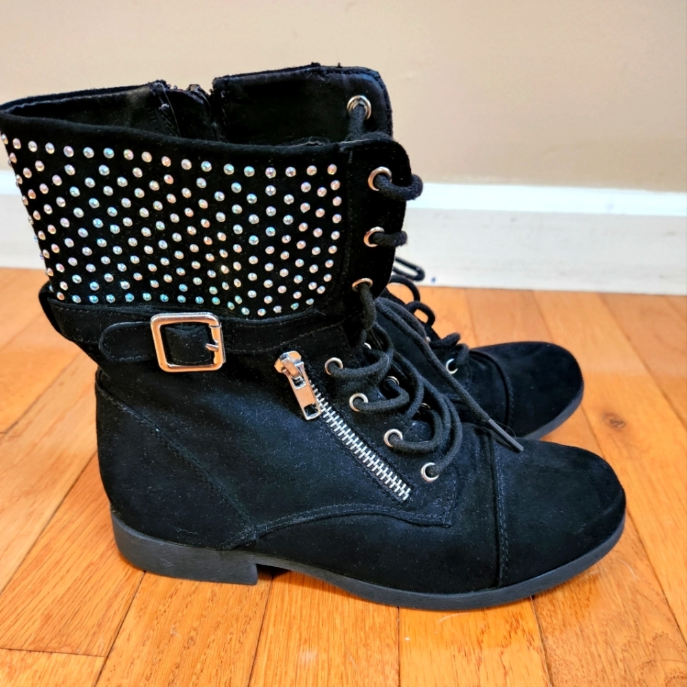 Girls Black Piper Boots size 3M